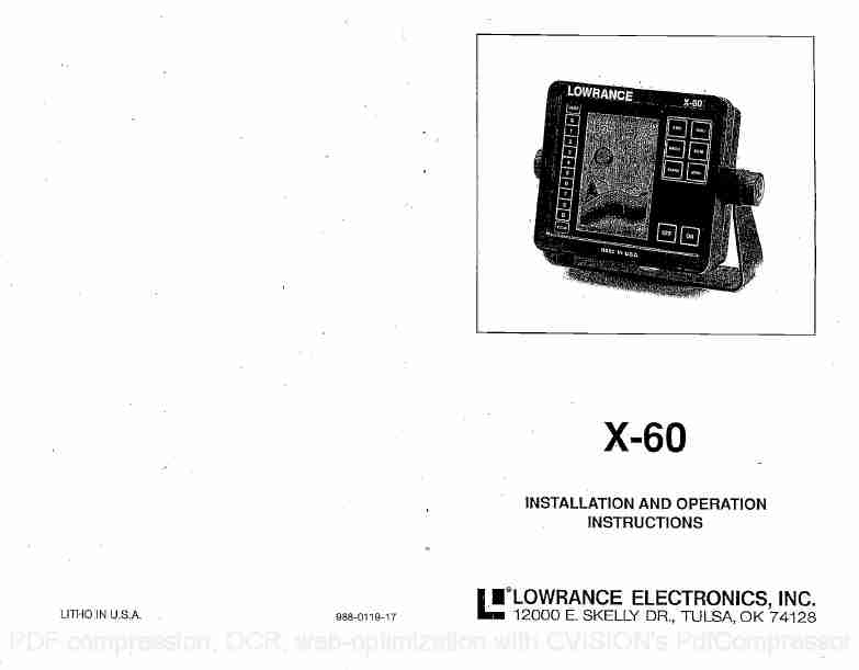 Lowrance electronic SONAR X-60-page_pdf